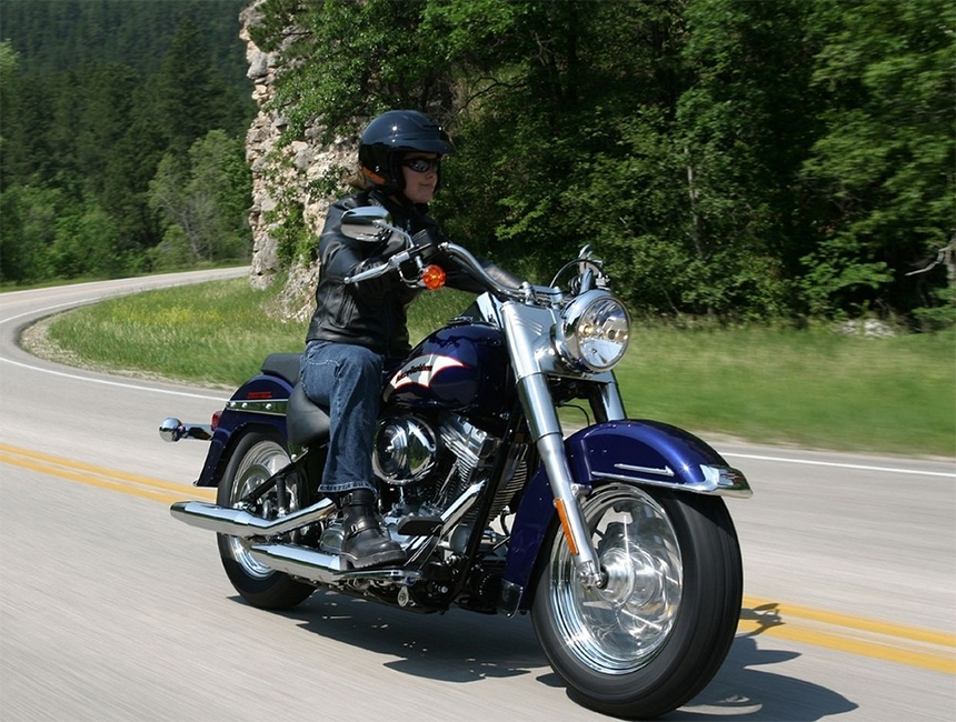 girl riding motorbike